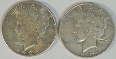 Better 1926-S & 1934-D Peace Silver Dollars