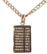 14K ROSE GOLD ABACUS CHARM