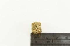14K Yellow Gold Plumeria Flower Pattern Slide Bead Charm/Pendant