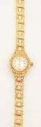 LADIES GENEVA & GEMSTONE WATCH-18KT GP