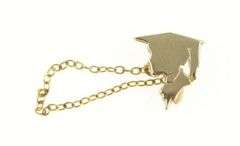 10K Yellow Gold Graduation Cap Graduate Scholar Lapel Pin/Brooch