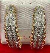 14K GOLD AND DIAMOND EARRINGS