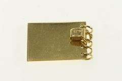 14K Yellow Gold Diamond I Love You Articulated Note Pad Charm/Pendant