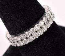 Sparkling Diamond Ring In 14K White Gold