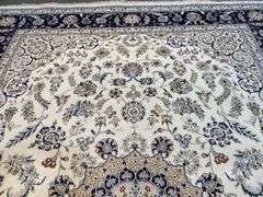 Fine Silk & Wool Kashan Rug 9x12.3