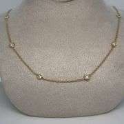 DIAMOND NECKLACE CRAFTED IN 14K YELLOW GOLD