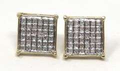 Great Diamond Yellow Gold Earrings
