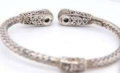 925 Sterling Silver Mystic Topaz Bangle Bracelet