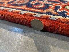 Magnificent Hand-Knotted Serapi Wool Runner. 12'