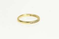 14K Yellow Gold Classic Diamond Channel Wedding Band Ring