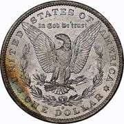 Beautiful Rainbow Toned 1883-O Morgan Silver Dollar MS63*