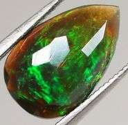 Eye catching 1.18ct Welo black Opal