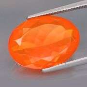 Vibrant top color 3.82ct bright orange Fire Opal