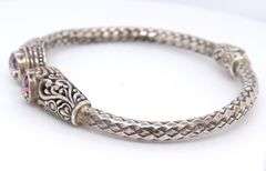 925 Sterling Silver Mystic Topaz Bangle Bracelet