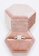 14kt Solid White Gold & Diamond Ring