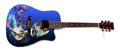 John Mayer Autographed Custom Graphics Photo Guitar ACOA
