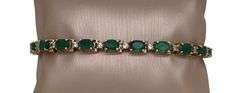 VINTAGE BRACELET WITH EMERALDS AND DIAMONDS