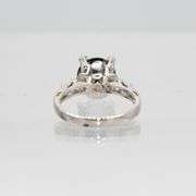 4.35 Ct Paraiba Green VVs1 Fire Moissanite Ring