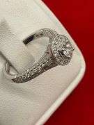 CERTIFIED 14K WHITE GOLD AND DIAMOND WEDDING SET