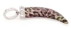 Casato Roma 0.48ctw Diamond and Printed Resin Pendant in 18K