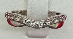 14K WHITE GOLD AND DIAMOND RING