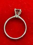 CERTIFIED  BRAND NEW 14K WHITE GOLD AND DIAMOND SOLITAIRE RING