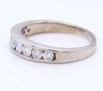Elegant White Gold Marquoise and Channel Set Diamond Wedding Set