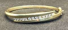 EXQUISITE 1.50CT ROUND CUT BRILLIANT DIAMOND BANGLE SOLID 14K YELLOW GOLD