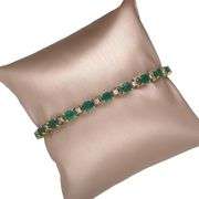 VINTAGE BRACELET WITH EMERALDS AND DIAMONDS
