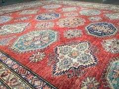 Exquisite Fine Geometric Super Kazak Rug 9x12