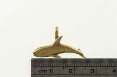 14K Yellow Gold Orca Whale Ocean Endangered Animal Charm/Pendant