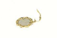 14K Yellow Gold 1/10 Oz American Platinum Eagle Sapphire Pendant