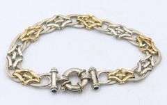 Italian Sterling Silver Fancy Link Bracelet