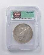 AU55 1928-S Peace Silver Dollar ICG