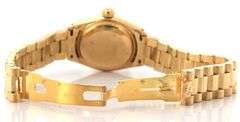 Ladies Rolex Datejust President 6917, 18K Gold, W/Box & Booklet
