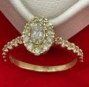CERTIFIED BRAND NEW 14K GOLD AND DIAMOND RING
