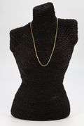10k Yellow Gold-Hollow Curb Link Chain 2.4mm Necklace 16"