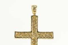 10K Yellow Gold 0.25 Ctw Diamond Cross Christian Faith Pendant