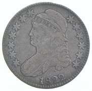 1822 Capped Bust Half Dollar - Rim File