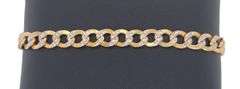14K YELLOW GOLD CUBAN LINK CHAIN BRACELET