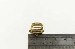 14K Yellow Gold Articulated Typewriter Author Journalism Charm/Pendant