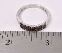 Red Diamond Ring In Sterling Silver