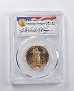PR69DCAM 1999-W $25 American Gold Eagle 1/2 Oz Gold Signed Reagan PCGS