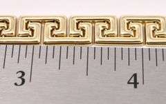 Marvelous Greek Key Link Bracelet In 14K Yellow Gold