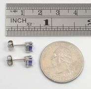Popular Triangular Tanzanite Earrings