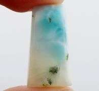 Collectors 18.08ct blue and white Larimar cabochon