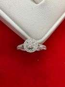 CERTIFIED 14K WHITE GOLD AND DIAMOND WEDDING SET
