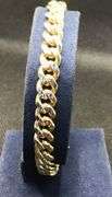 EXQUISITE 14 YELLOW GOLD CUBAN LINK BRACELET