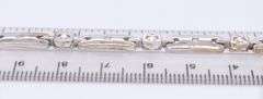 Brilliant White Gold Diamond Link Station Bracelet