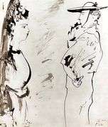 Picasso Matted Art Print